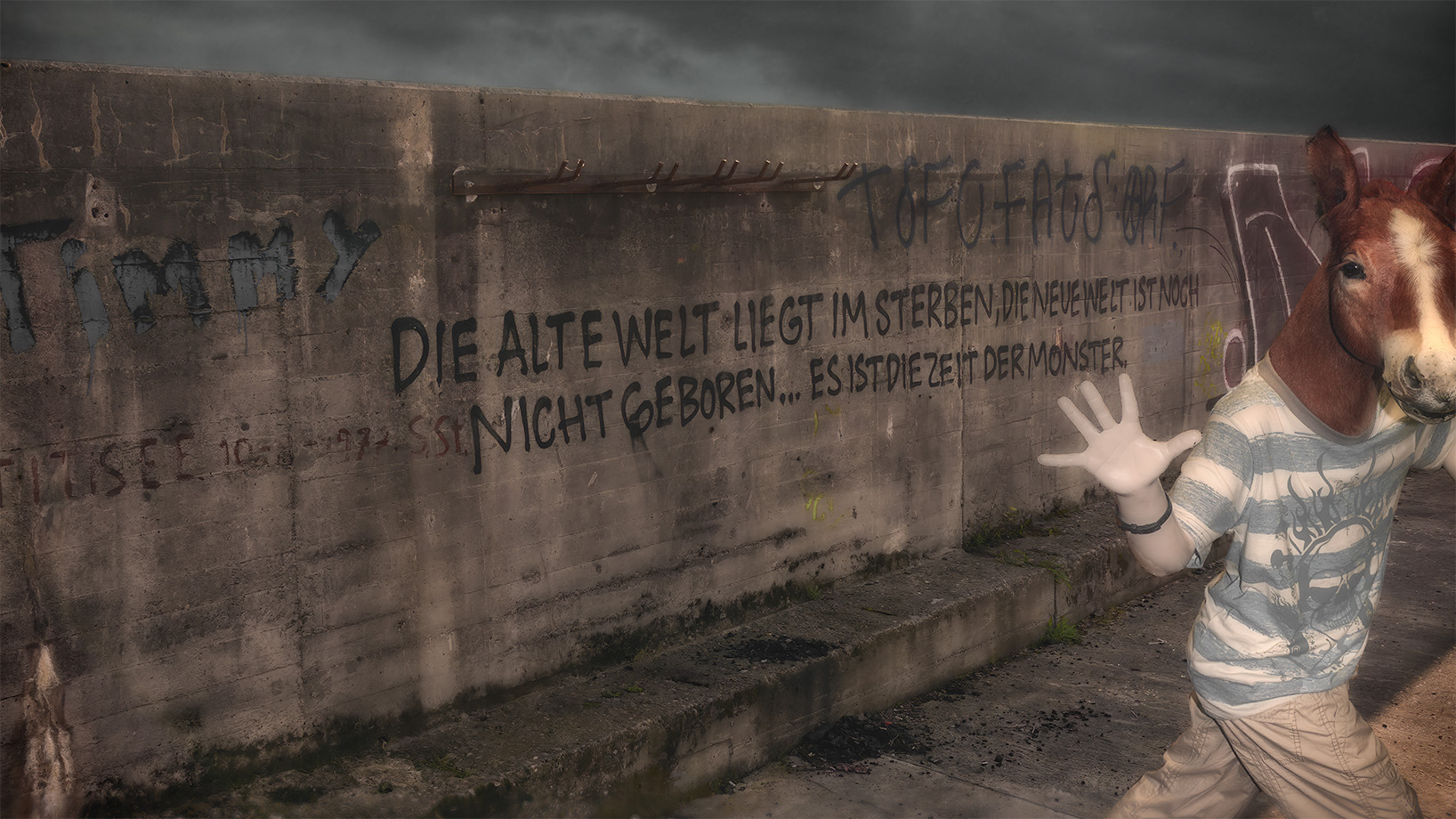 Die alte Welt liegt im sterben, die neue Welt ist noch nicht geboren, es ist die Zeit der Monster